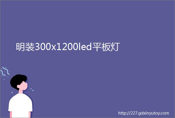 明装300x1200led平板灯